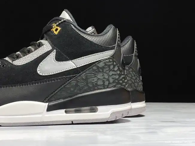 Rep LUCY CK4348-007 Cement Tinker Air 3 Jordan Black Grey 0522